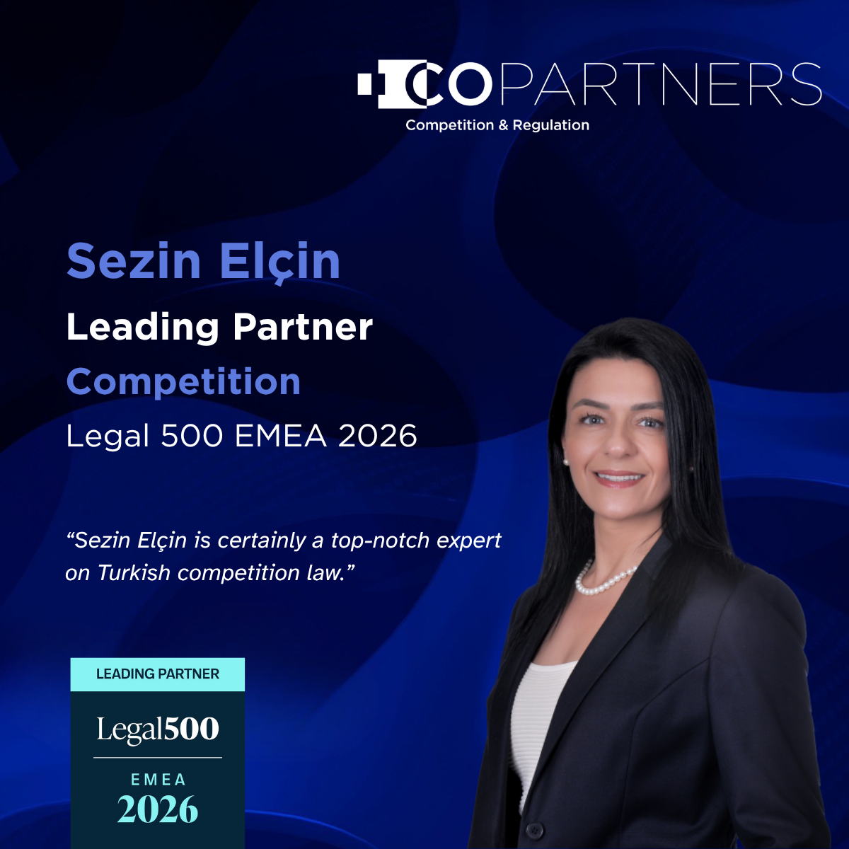 Image about Sezin Elçin recognised as Leading Partner